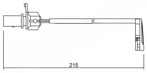 Сигнализатор, износ тормозных колодок BREMSI WI0734
