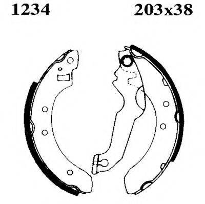 BSF 01234 Комплект тормозных колодок