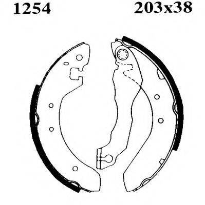 Комплект тормозных колодок BSF 06216