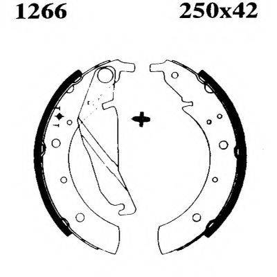 Комплект тормозных колодок BSF 01266