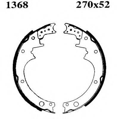 Комплект тормозных колодок BSF 01368