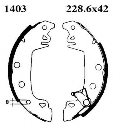 Комплект тормозных колодок BSF 01403