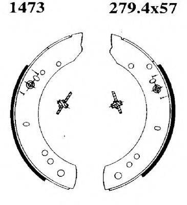 BSF 01473 Комплект тормозных колодок