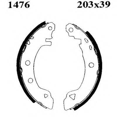 BSF 07165 Комплект тормозных колодок