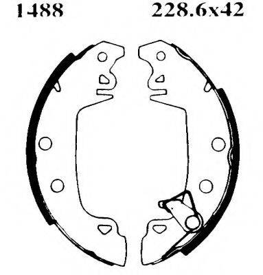 Комплект тормозных колодок BSF 01488