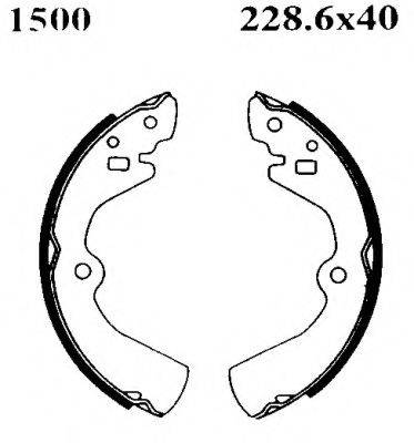 BSF 01500 Комплект тормозных колодок