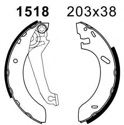 BSF 06199 Комплект тормозных колодок