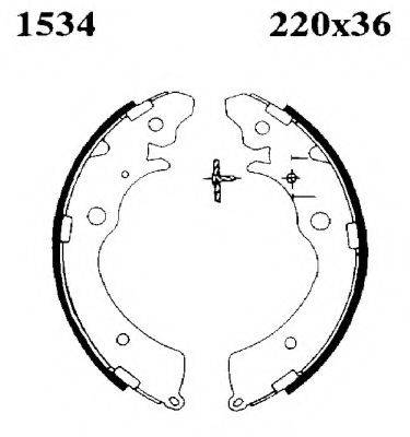 Комплект тормозных колодок BSF 01534
