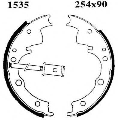 BSF 01535 Комплект тормозных колодок