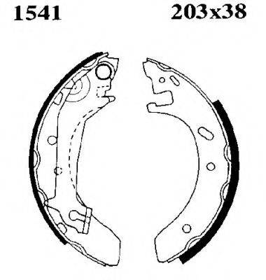 Комплект тормозных колодок BSF 07266