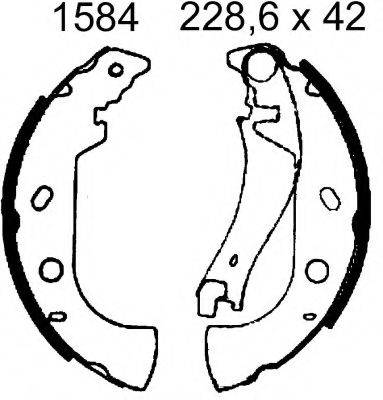 Комплект тормозных колодок BSF 07384