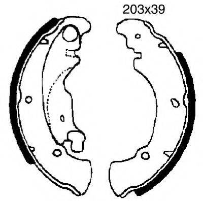 Комплект тормозных колодок BSF 07304