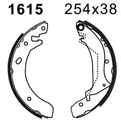 BSF 01615 Комплект тормозных колодок