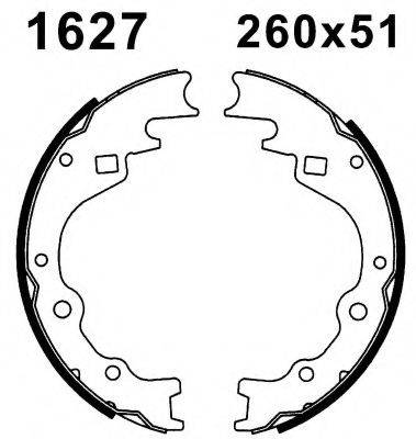 BSF 01627 Комплект тормозных колодок