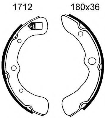 BSF 01712 Комплект тормозных колодок