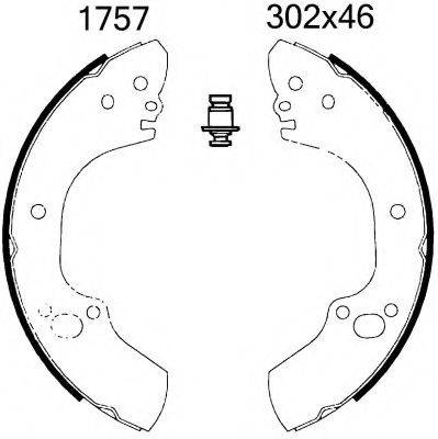 BSF 06483 Комплект тормозных колодок