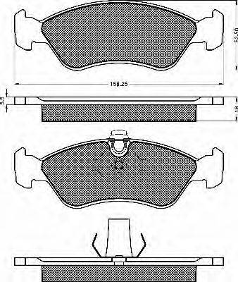 Комплект тормозных колодок, дисковый тормоз BSF 10139