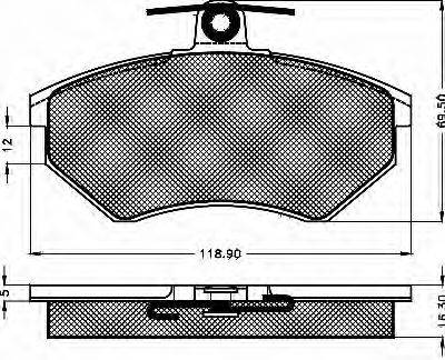 BSF 10254 Комплект тормозных колодок, дисковый тормоз