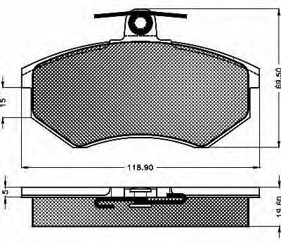 BSF 10260 Комплект тормозных колодок, дисковый тормоз
