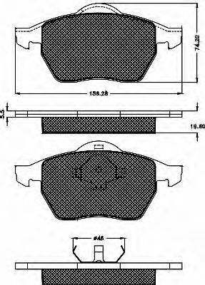 BSF 10340 Комплект тормозных колодок, дисковый тормоз