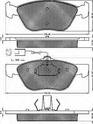BSF 10403 Комплект тормозных колодок, дисковый тормоз