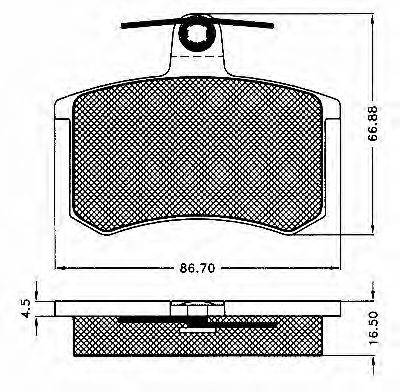 BSF 10453 Комплект тормозных колодок, дисковый тормоз