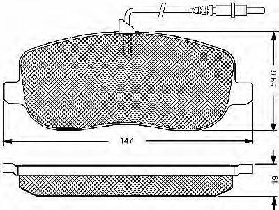 BSF 10652 Комплект тормозных колодок, дисковый тормоз