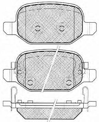BSF 20030 Комплект тормозных колодок, дисковый тормоз