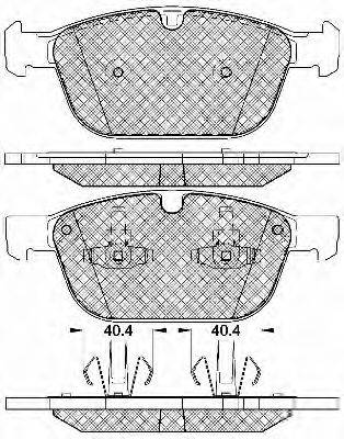 BSF 20107 Комплект тормозных колодок, дисковый тормоз