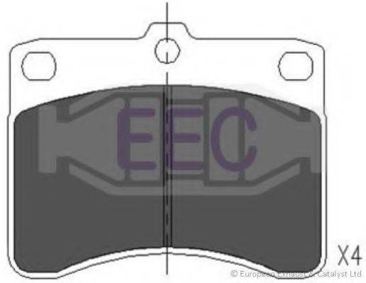 Комплект тормозных колодок, дисковый тормоз EEC BRP0586