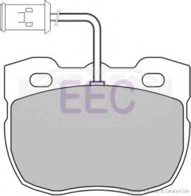 EEC BRP0592 Комплект тормозных колодок, дисковый тормоз