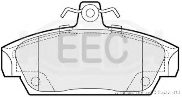 Комплект тормозных колодок, дисковый тормоз EEC BRP0659