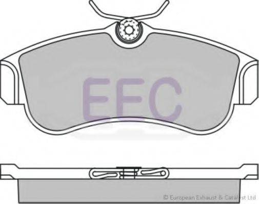 Комплект тормозных колодок, дисковый тормоз EEC BRP0692