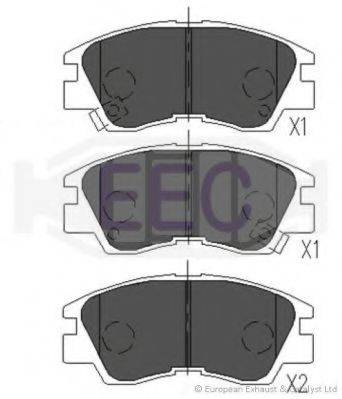 EEC BRP0717 Комплект тормозных колодок, дисковый тормоз