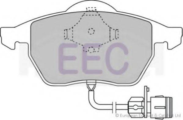 Комплект тормозных колодок, дисковый тормоз EEC BRP0789