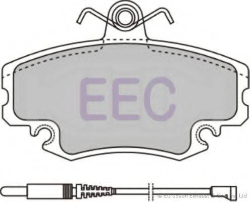 Комплект тормозных колодок, дисковый тормоз EEC BRP0810