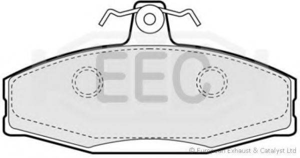 Комплект тормозных колодок, дисковый тормоз EEC BRP0924