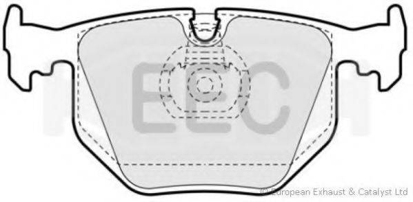 Комплект тормозных колодок, дисковый тормоз EEC BRP0956