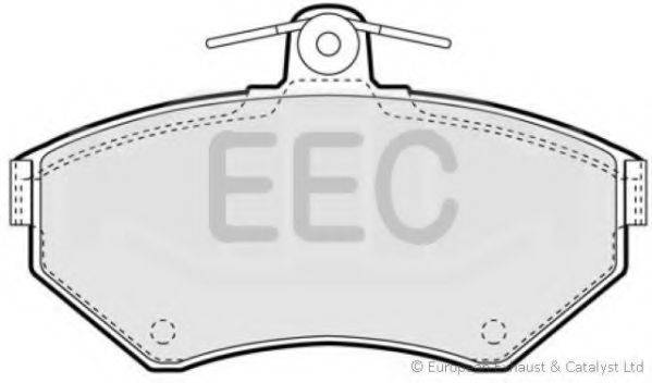 Комплект тормозных колодок, дисковый тормоз EEC BRP0961