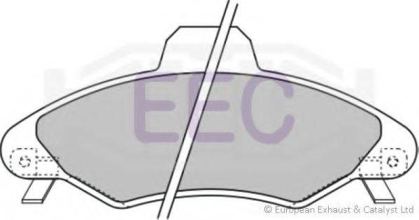 EEC BRP1021 Комплект тормозных колодок, дисковый тормоз