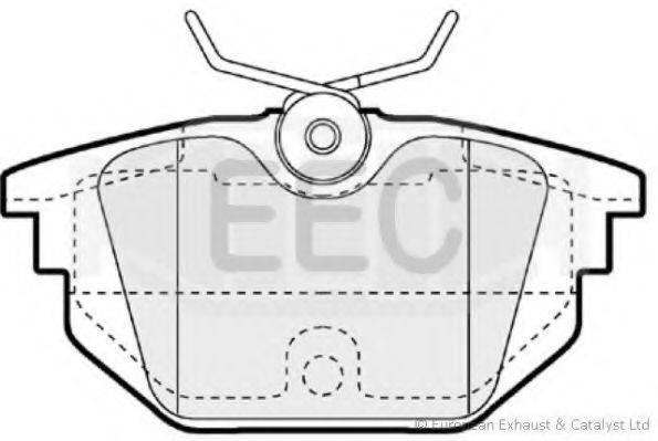EEC BRP1058 Комплект тормозных колодок, дисковый тормоз