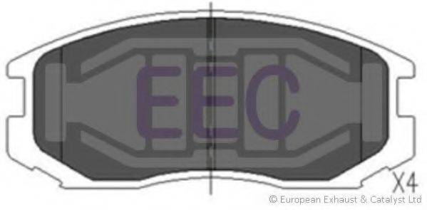 Комплект тормозных колодок, дисковый тормоз EEC BRP1072