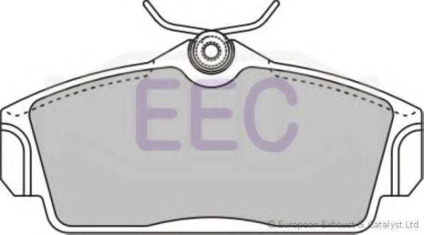Комплект тормозных колодок, дисковый тормоз EEC BRP1082