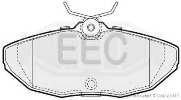 EEC BRP1127 Комплект тормозных колодок, дисковый тормоз