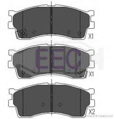EEC BRP1160 Комплект тормозных колодок, дисковый тормоз