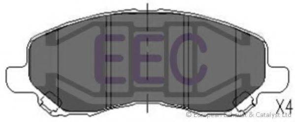 EEC BRP1376 Комплект тормозных колодок, дисковый тормоз
