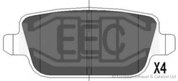 EEC BRP1532 Комплект тормозных колодок, дисковый тормоз