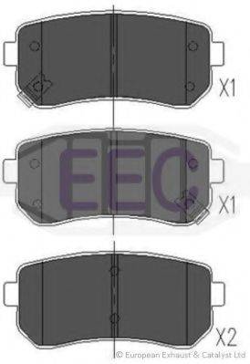 EEC BRP1563 Комплект тормозных колодок, дисковый тормоз