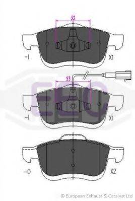 EEC BRP1793 Комплект тормозных колодок, дисковый тормоз