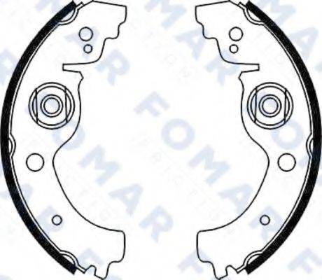 FOMAR FRICTION FO9003 Комплект тормозных колодок